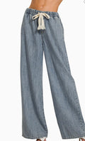 Sharol Wide Leg Elastic Waistband Pants