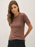 Elena Soft Crew Neck Basic Tee
