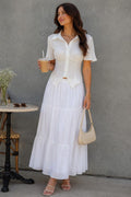 Courtney Lace-up Back Corset Blouse