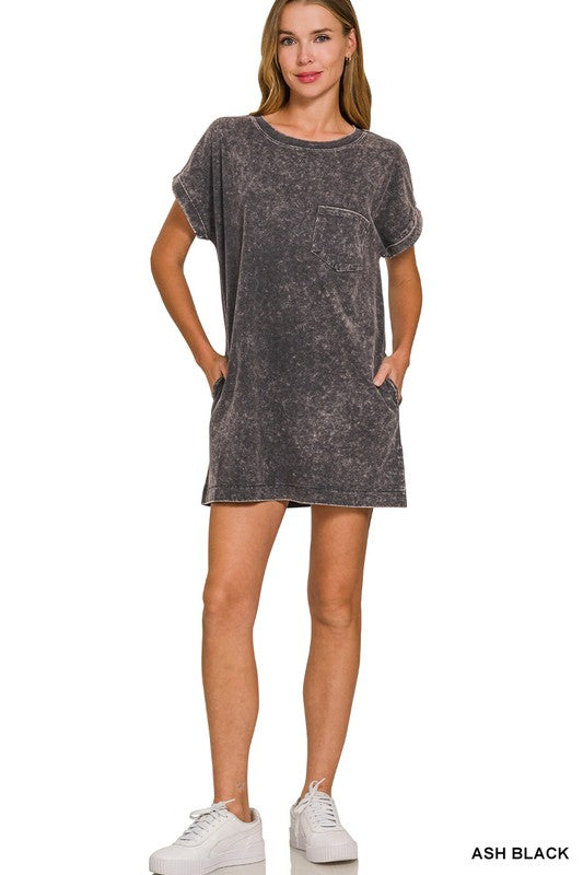 Tana Cotton Washed T-Shirt Dress