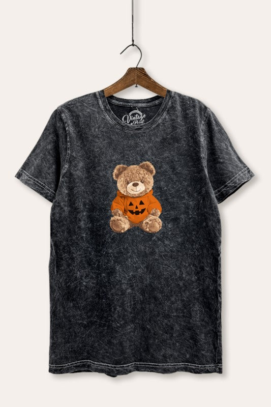 Halloween Pumpkin Teddy Tee