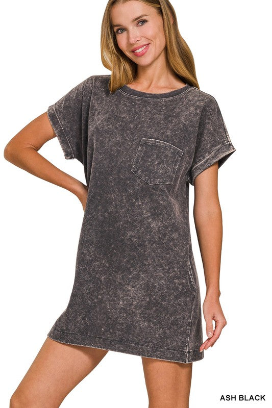 Tana Cotton Washed T-Shirt Dress