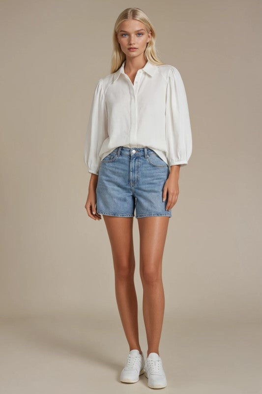 Susanna Balloon Sleeved Button Down Shirt