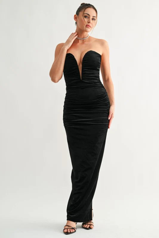 Monet Velvet Maxi Dress