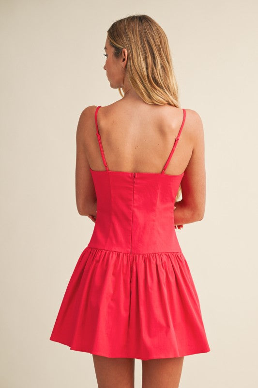 Natasha Square Neck Flared Dress