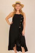 Kayla Plus Airflow Ruffle Button Dress