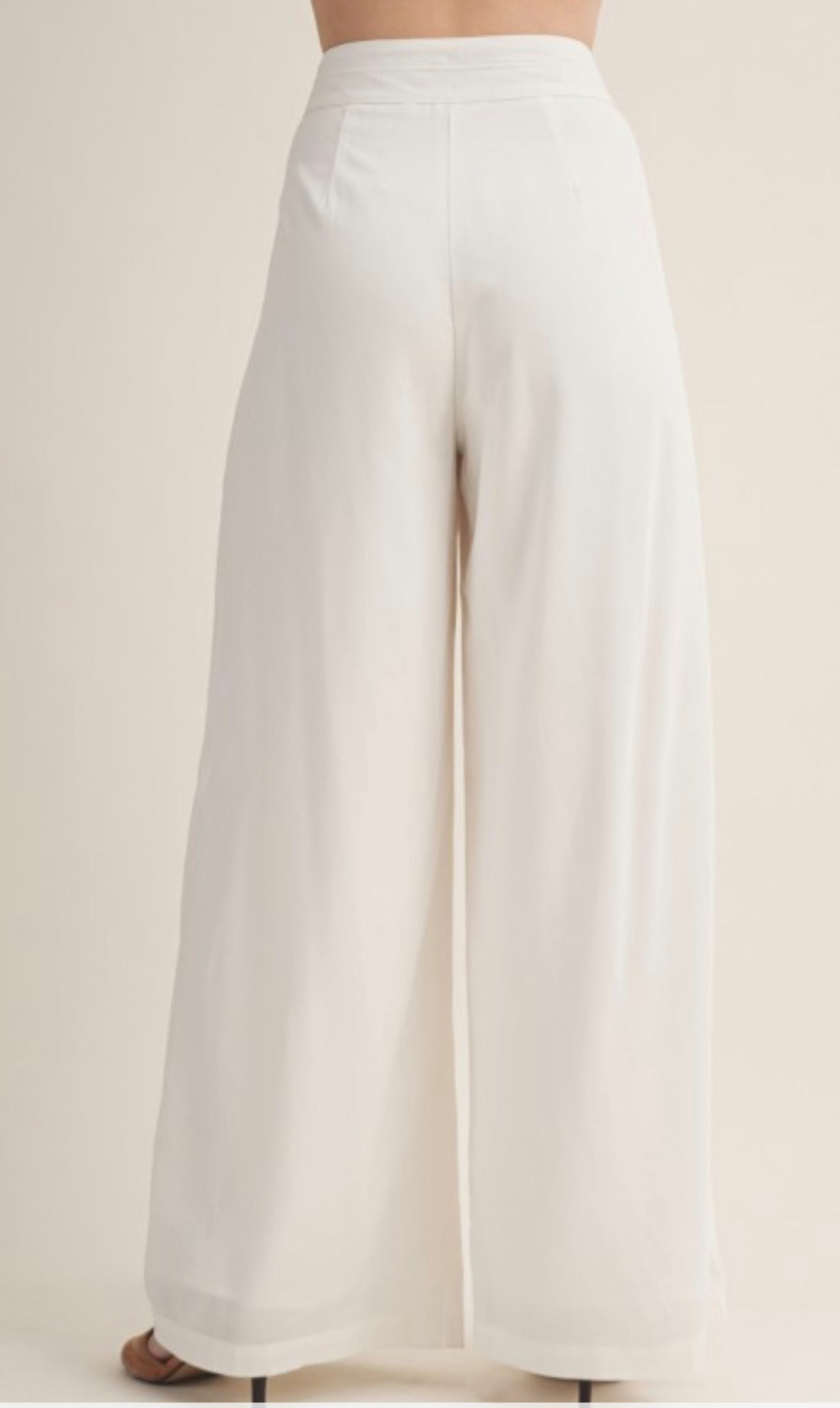Destiny White Asymmetrical Pants