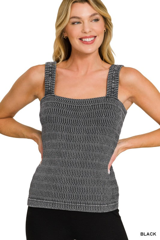Anabel Seamless Stone Wash Tank Top