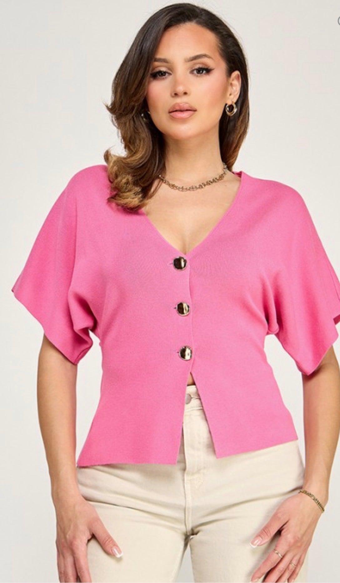 Lorena Button Top