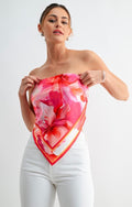 Francesca Fuchsia Scarf Top