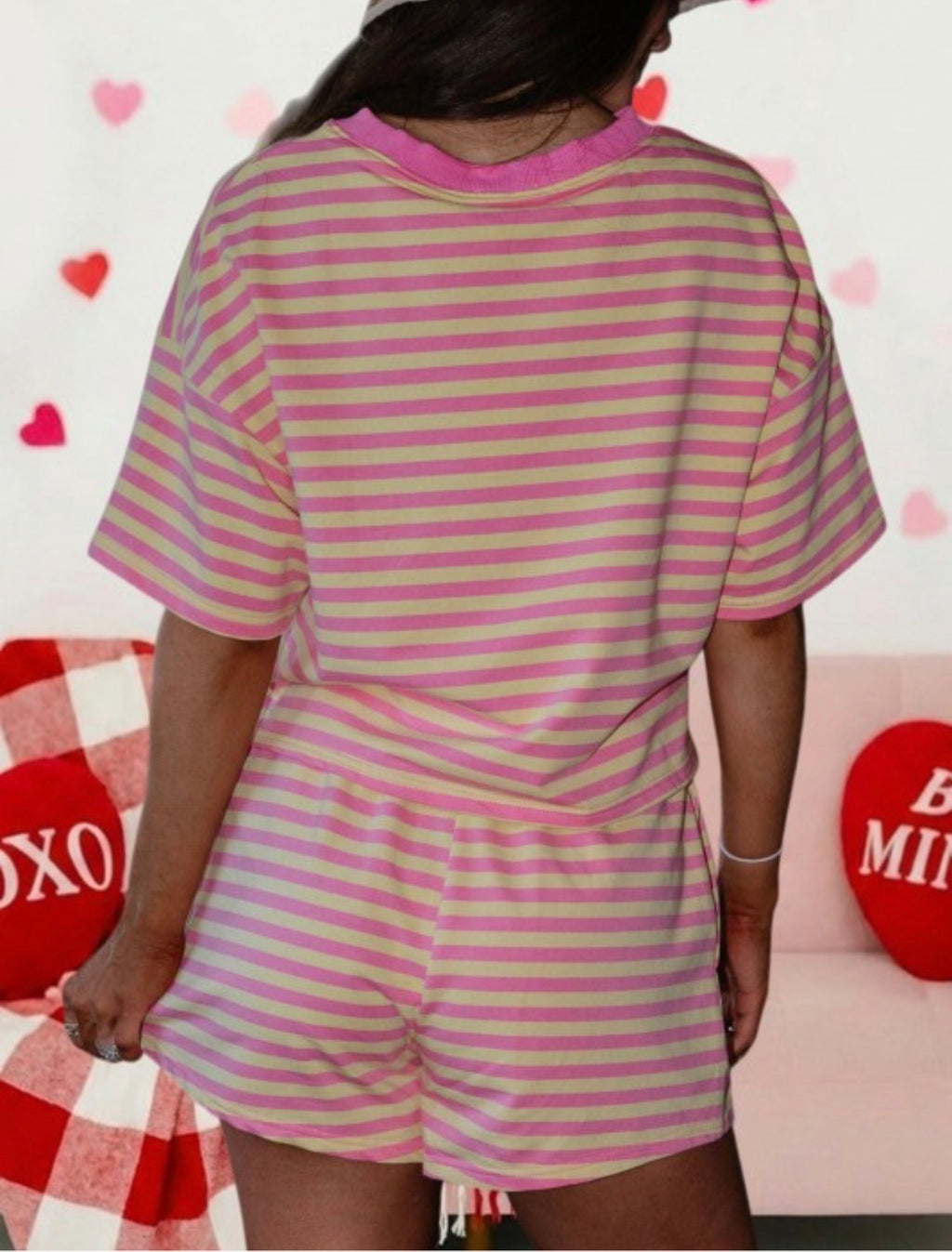 Anna Stripe Short Set