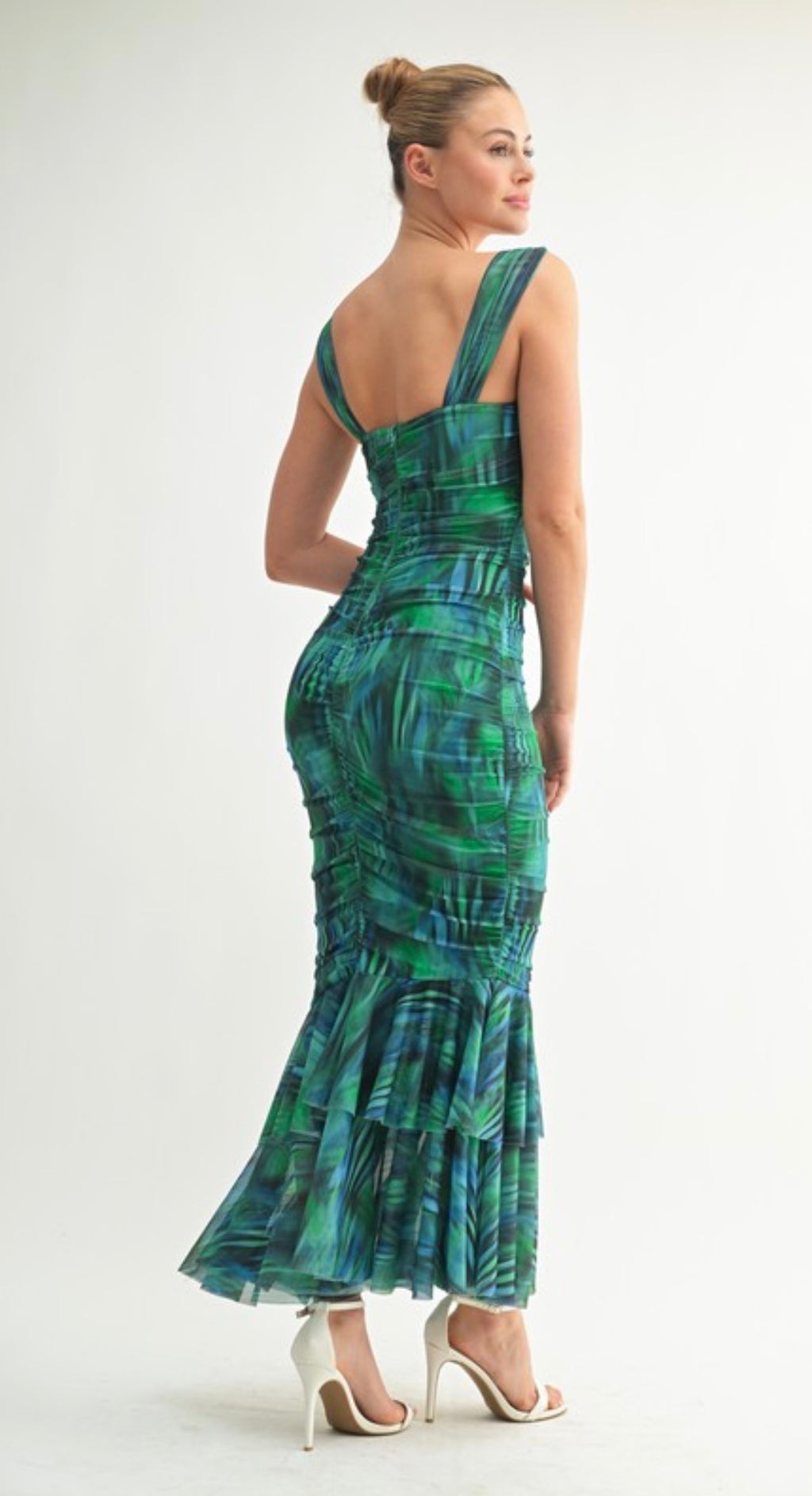 Taylor Tropical Wave Mermaid Dress