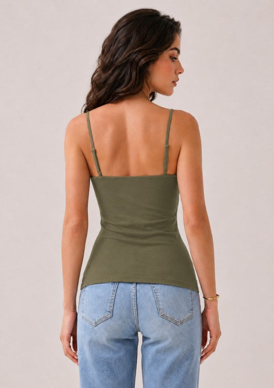 Stephanie Babydoll Lace Trimmed Camisole